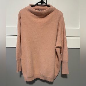 Mockneck ribbed sweater